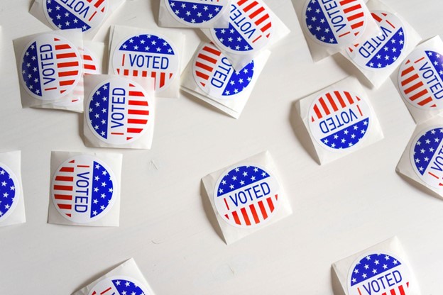 stickers reading ‘I voted’ Midterm Election
