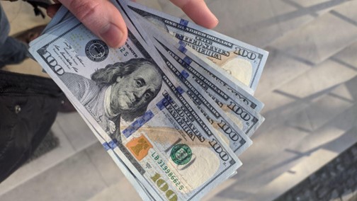 Five hundred dollar bills Recessionary