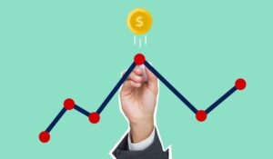 Digital rendering of a hand drawing a point on a line graph for ‘Banking Tightens, MCA Opportunity Rises’