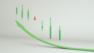 Digital rendering of green standard deviation bars Fundrise